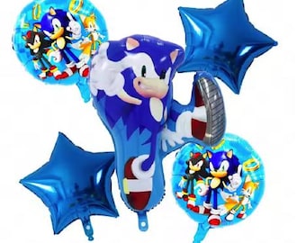Set de 5 globos de Sonic