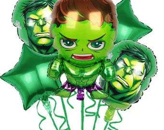 Set de globos de Hulk - 5 piezas