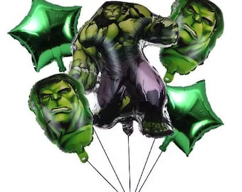 Set de globos de Hulk - 5 piezas