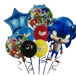 Set di palloncini di compleanno di Sonic