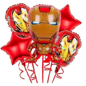Juego de globos Ironman de 5 piezas