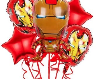 Juego de globos Ironman de 5 piezas