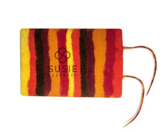 Tapis écologique en feutre de laine pour la méditation, coussin polyvalent pouvant être utilisé comme tapis de yoga, tapis de pique-nique, tapis d'exercice pour enfants (orange)