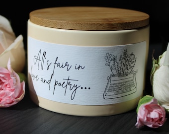 The Tortured Poets Department Candle: English Garden Scented Soy Wax
