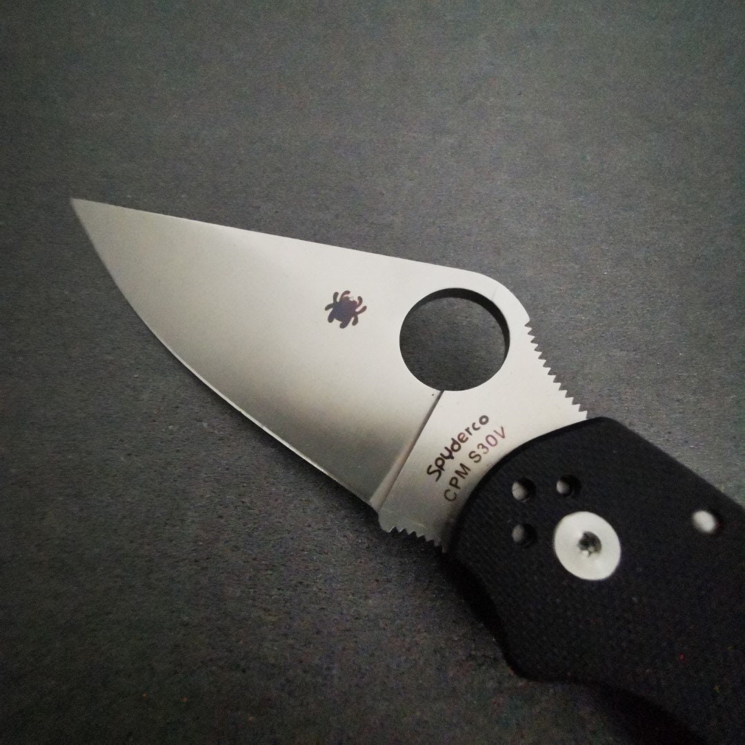 Knife SPYDERCO Pocket Knife CPM S30V, Golden Colorado Tourist Knife ...
