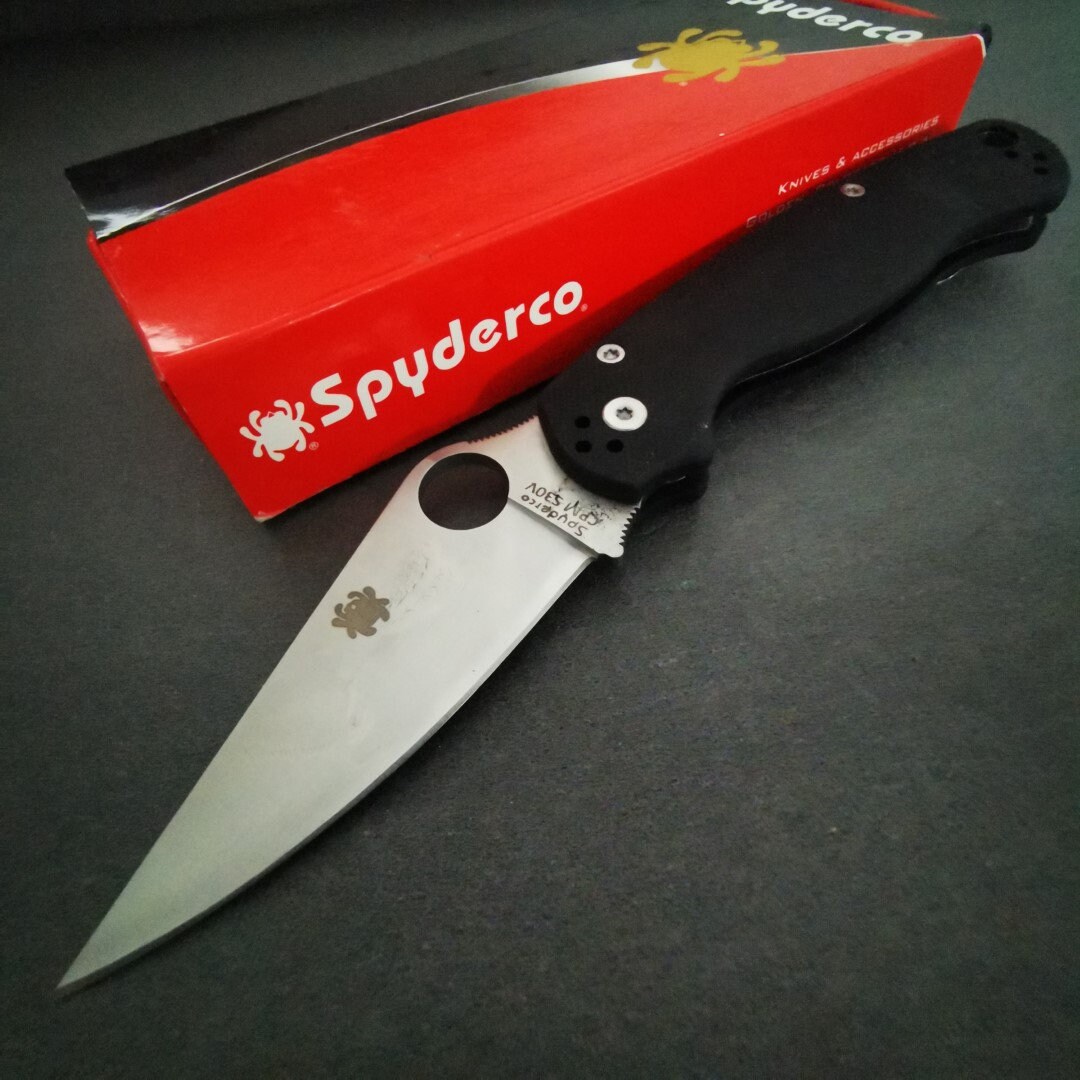 Knife SPYDERCO Pocket Knife CPM S30V, Golden Colorado Tourist Knife ...