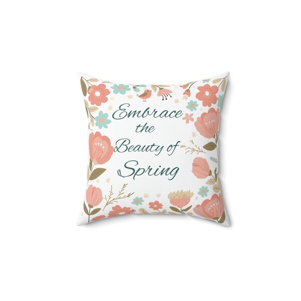 Spring Bloom Pillow | Spring Decor | Pastel Colors | Nature-Inspired | Cozy | Stylish | Handmade | Gifts | Accessories | Room Makeover