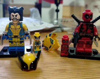 Superhero Wolverine Venom Conqueror Kang Deadpool minifigure, a gift from her