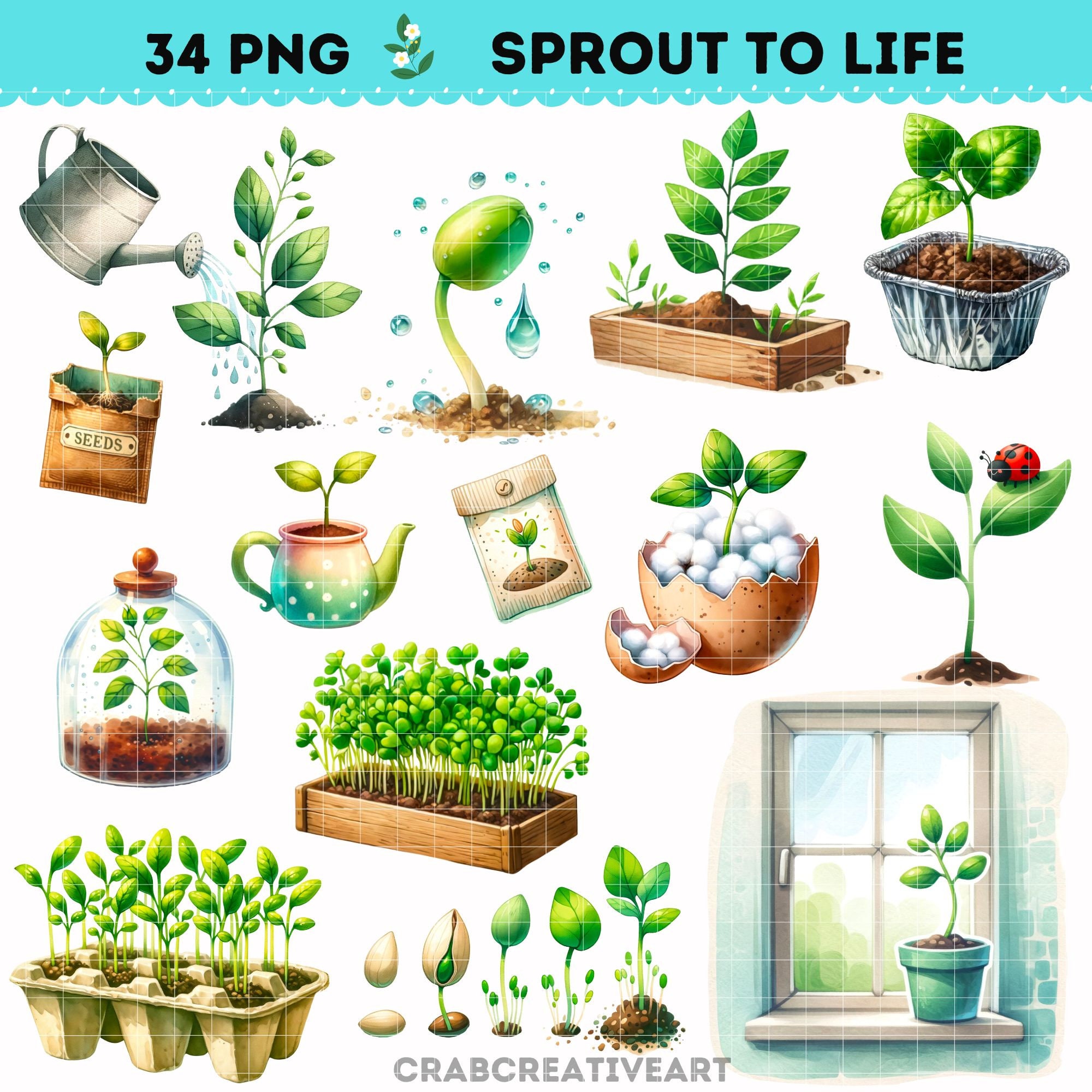 Plant sprout svg - Etsy México, image size:2000x2000