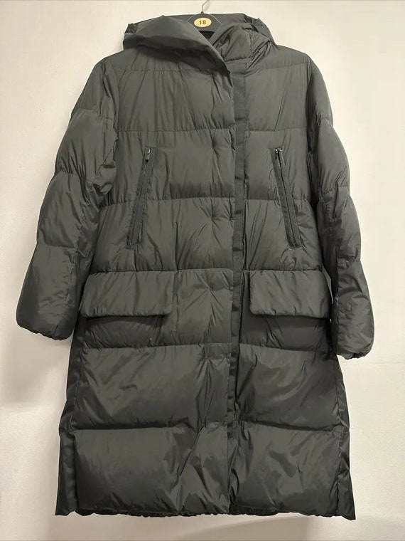 Vintage Uniqlo J Jill Sanders Black Down Feather Quilted Puffer Coat Jacket. Size S Etsy UK