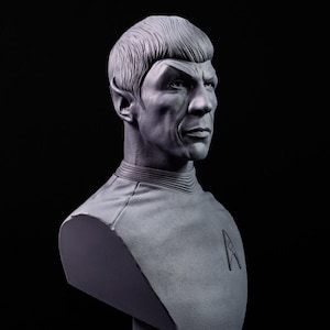 Spock Star Trek Bust | 3D Printed | Resin