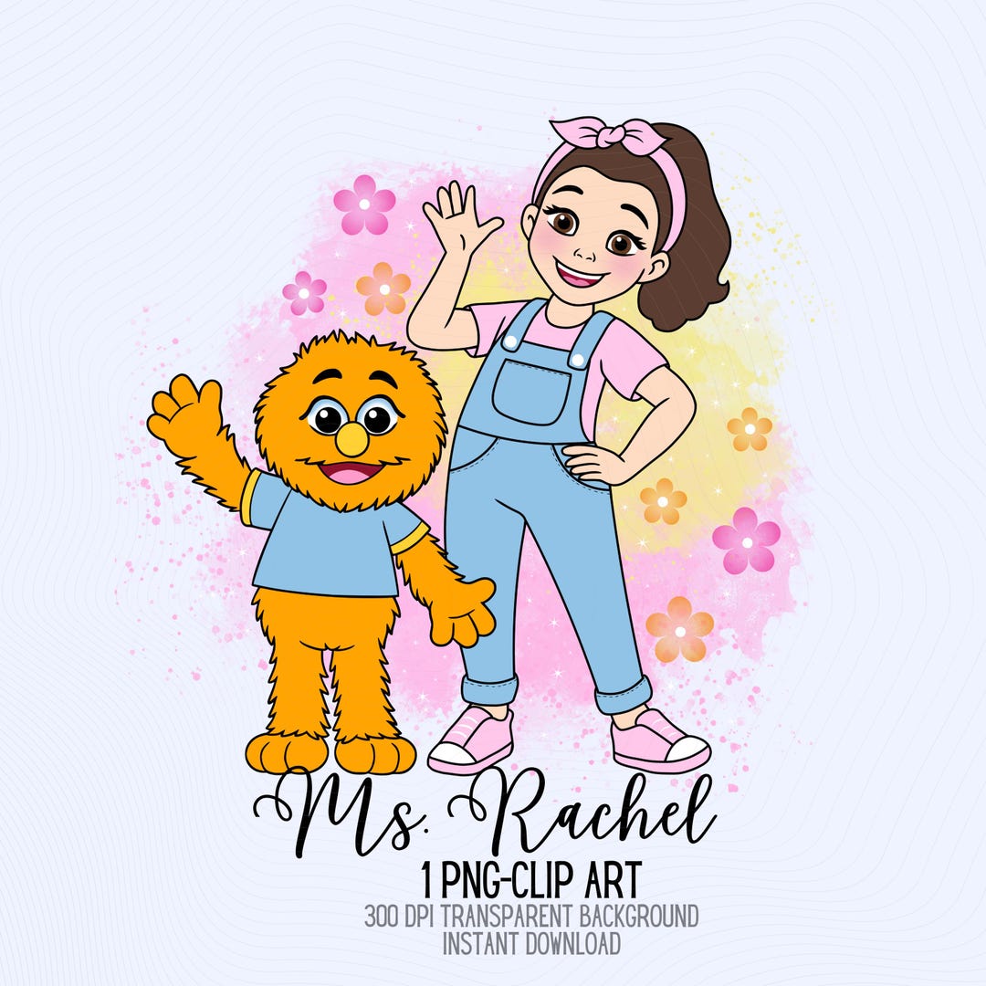 Ms. Rachel PNG, Ms. Rachel and Herbie Clipart | Ms. Rachel Watercolor ...