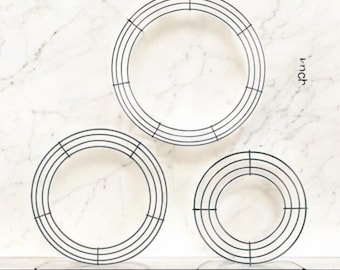 12,14,16,18 Circle Wire Wreath Frame, Circle wreath frame, Wreath frame, metal wreath frame, diy floral wreath frame, Wreath making supplies