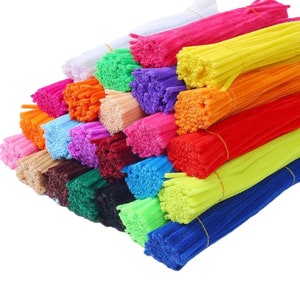 Set of 100 Pipe Cleaners, Handcraft, Pipe Cleaners Craft, Pipe Cleaner, Chenille Stems, Craft Pipe Cleaner, Twisted Wire, Chenille Stems