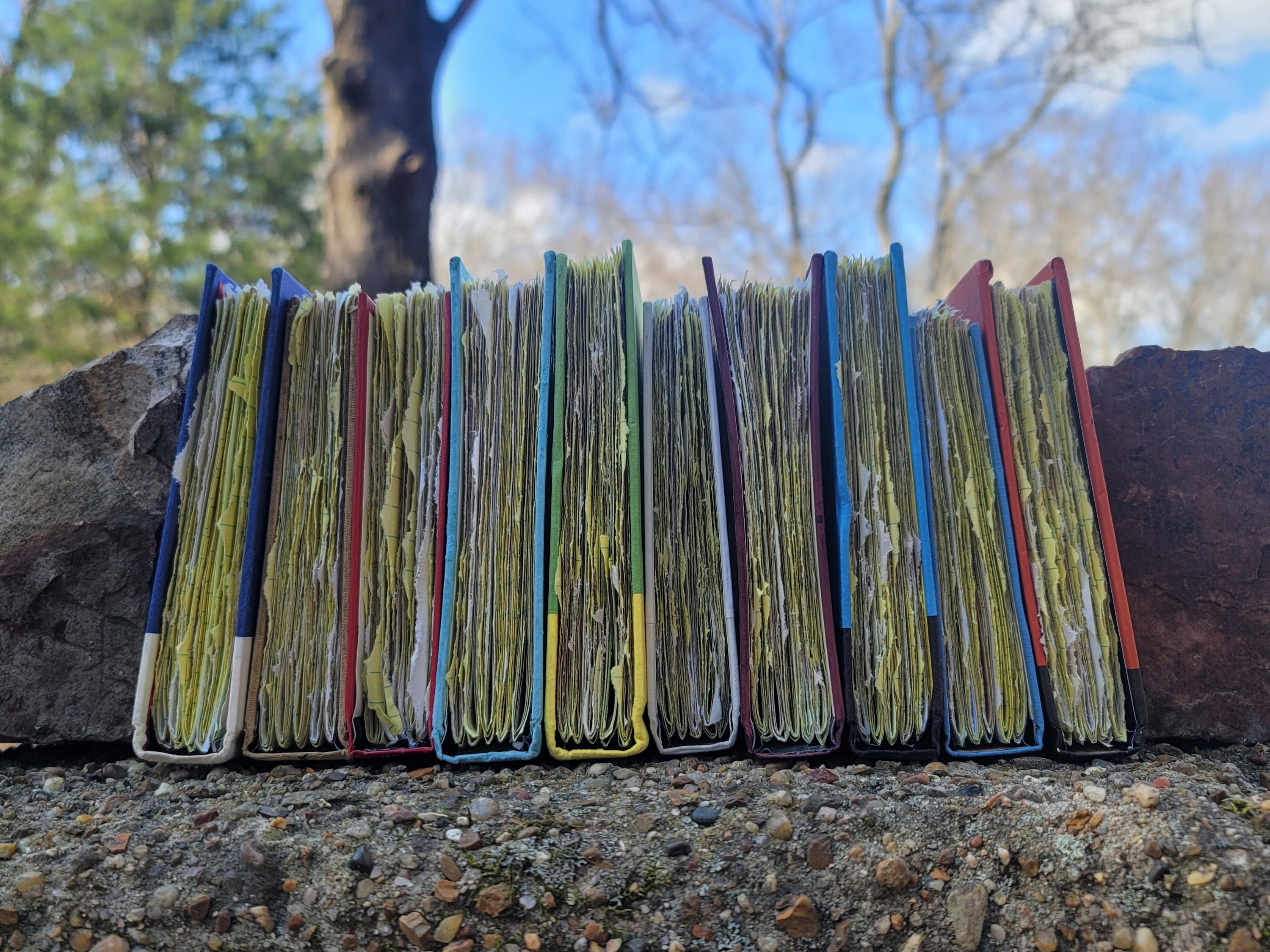 Hardback Journal 150 Sheets Blank Junk Journal Recycled Hardcover