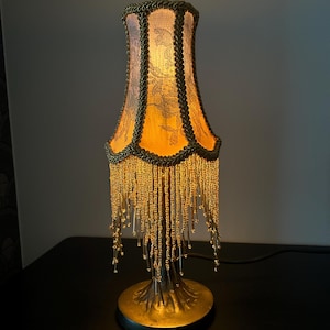 Handmade Victorian Clip On Silk Lampshade