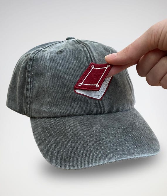 Book Hat | Interactive Hat | Custom Thread Colour | Embroidered Book Lover Gift | Fairy Tale Aesthetic Dad Hat | Literary Cap
