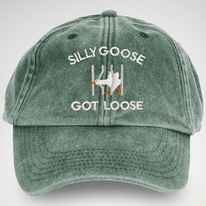 Silly Goose Hat | Funny Embroidered Cap | Quirky Animal Lover Gift | Unique Goose Hat | Fun Statement Cap