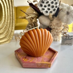 Large Seashell Candle, Soy Shell Candle, Beach Candle, Summer Decor ...
