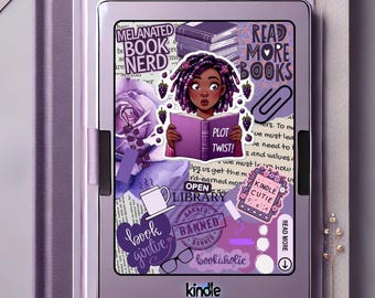 So So Purple Collage Kindle Clear Case Insert Printable, Kindle Decoration