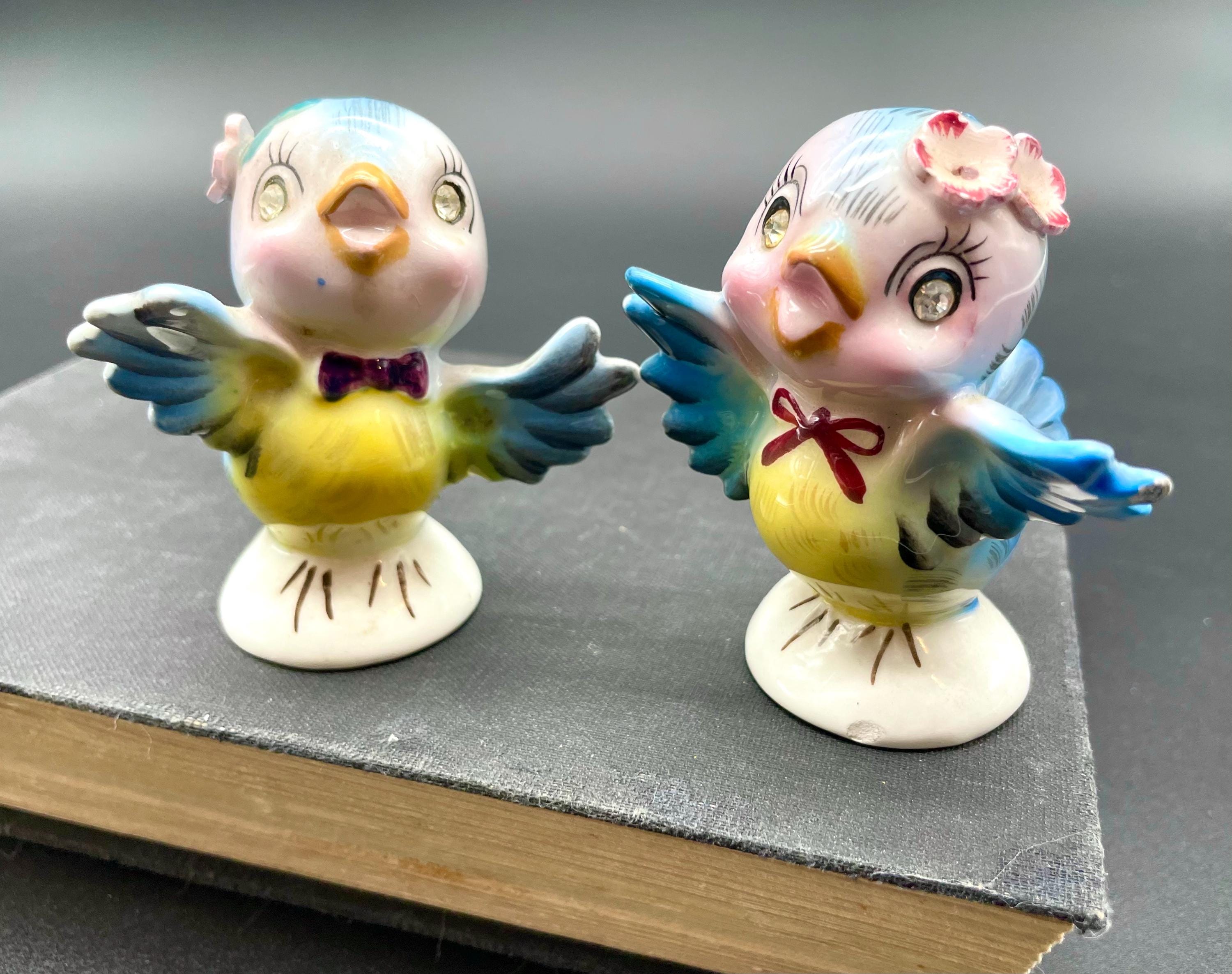 VINTAGE LEFTON BLUE BIRD SALT & PEPPER SHAKERS | eBay