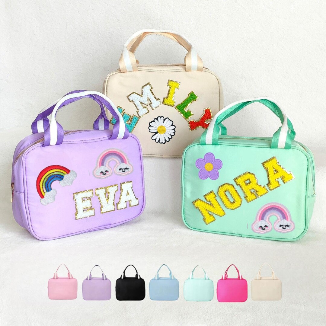 Personalized Lunch Box Bag Custom Lunchbox With Patches School Kids personalized-lunch-box-bag-custom-lunchbox-with-patches-school-kids