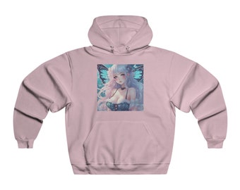 Anime Aesthetic Inspired Kawaii butterfly Hoodie for Anime Gift cute comfy hoodie aesthetic blue butterfly printed hoodie
