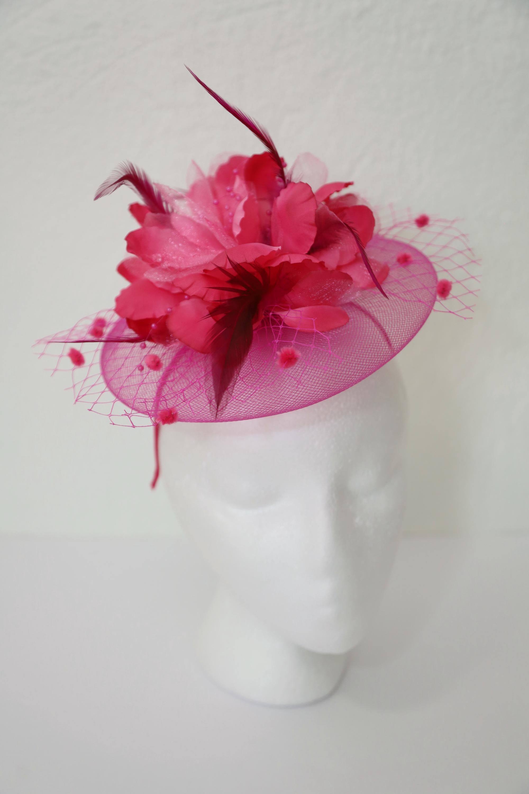 HANDMADE Metallic Bunny Floral Detail Fancy‎ Easter Derby Bonnet Hat Fascinator 22 main image 4