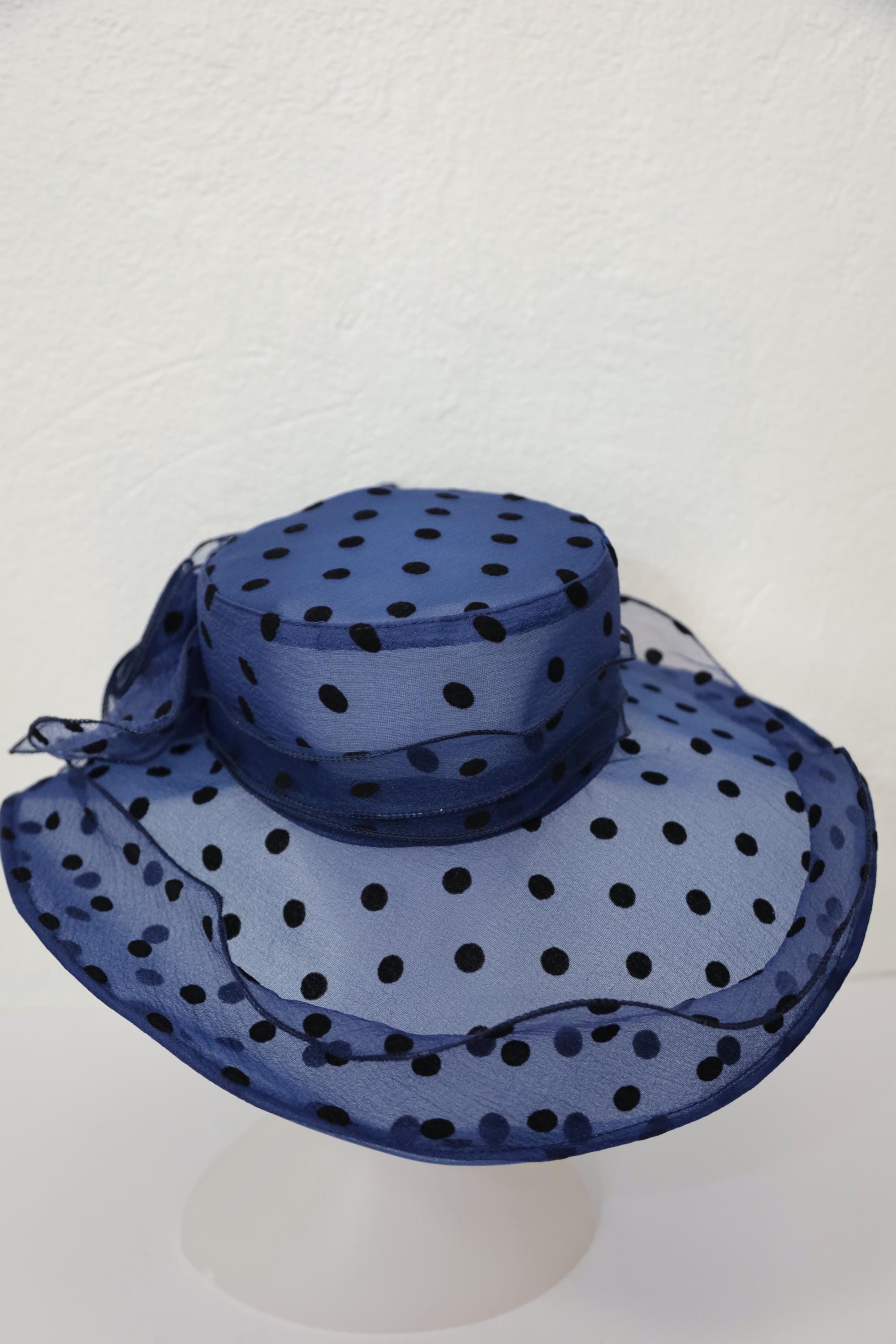 Blue Polka Dot Derby Fascinator My thoughts are turning to spring. I just completed this  main image 3