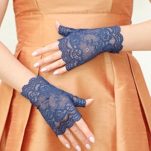 Navy Blue Lace Sleeves - Etsy Navy Blue Lace Sleeves - Etsy