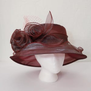 Plum Derby Hat - Etsy display picture 1