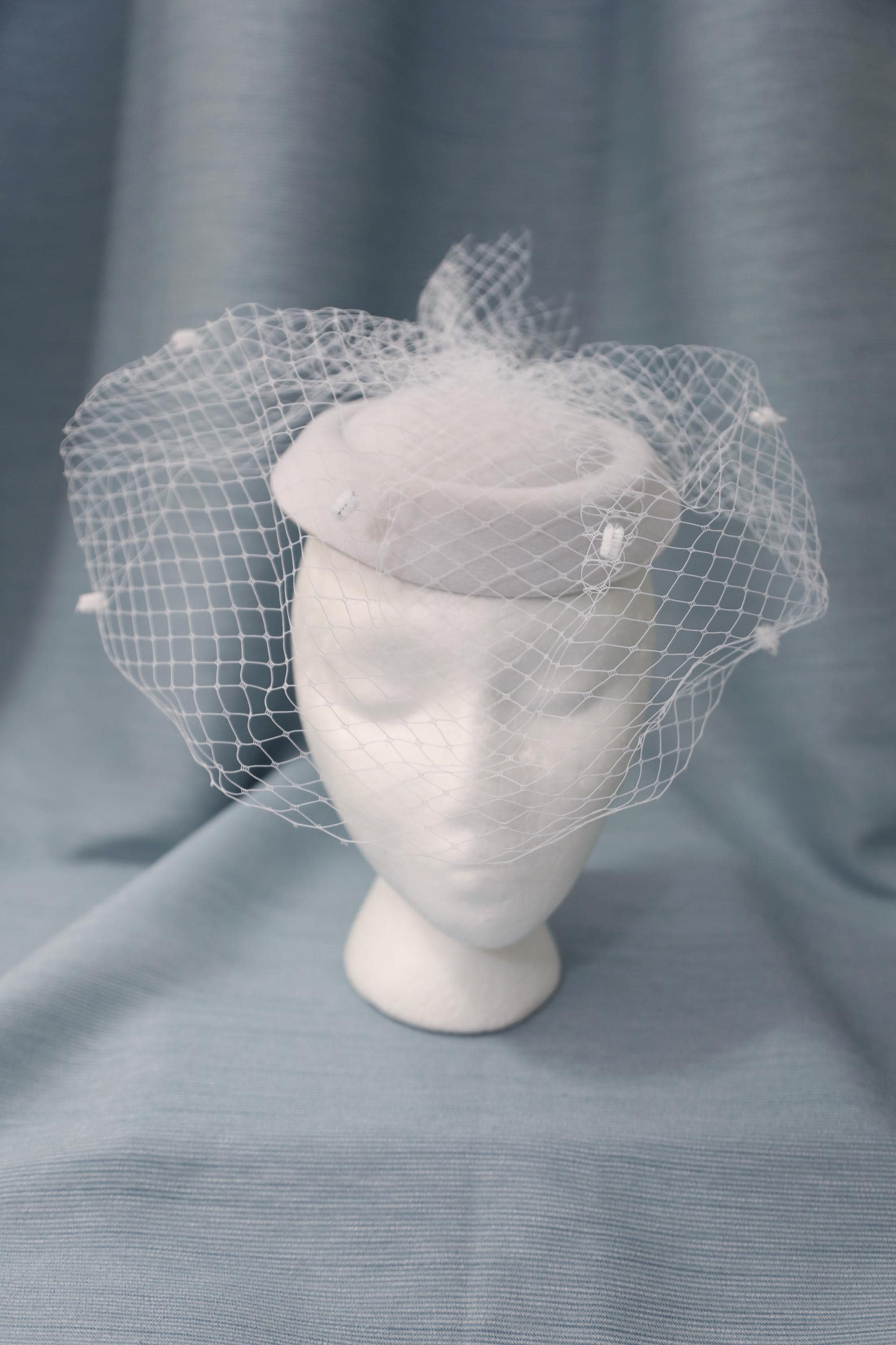 Vintage Pillbox Bridal Hat - Etsy display picture 2