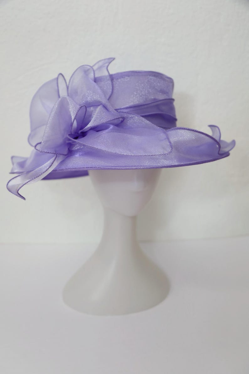 Lilac organza fascinator