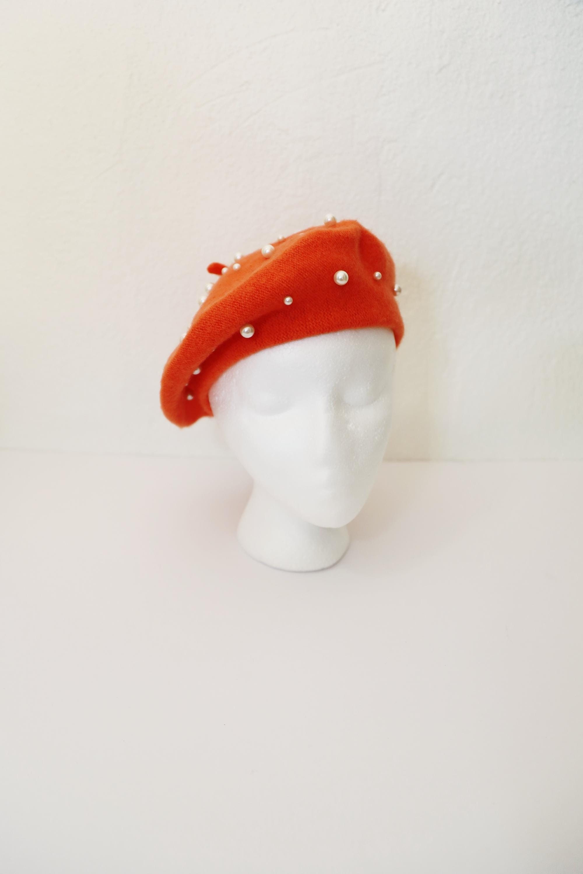 Orange Wool Beret - Etsy