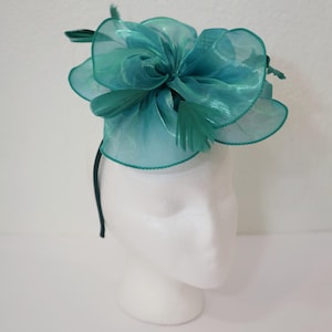 Teal Derby Hat - Etsy display picture 1