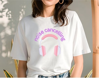 DJ Headphone music musician funny graphic cute print t shirt