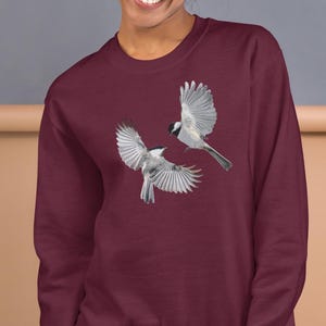 Black-Capped Chickadee Ultimate Bird Nerd Comfy Wild Soft Perfect Unisex Crewneck Sweatshirt! Perfect Gift For Birders Animal Nature Lovers!