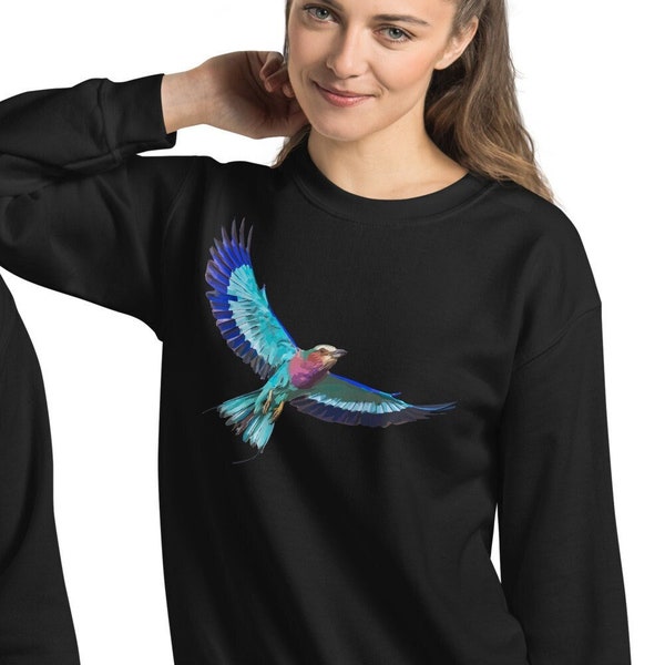 African Lilac-Breasted Roller Ultimate Bird Nerd Comfy, Soft Perfect Unisex Sweatshirt! Perfect Gift For Birders, Animal, Wildlife Lovers!