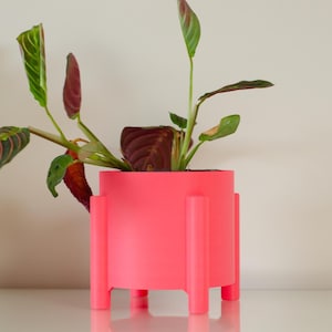 Planter With Legs, Housewarming Gift, Vibrant Plant Pot, Home Accessories, 3D Printed Plant Pot