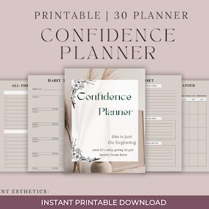 Self Confidence Planner|Daily Confidence Journal&Personal Growth Workbook|Boost Self-Esteem Motivation|Mental Wellness Tool|Positive Mindset