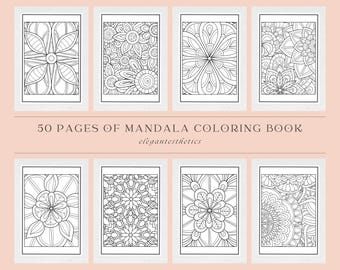 Bondream Mandala Coloring Book Set - 3 Books With 60 Stress Relief Patterns For Adults & Teens