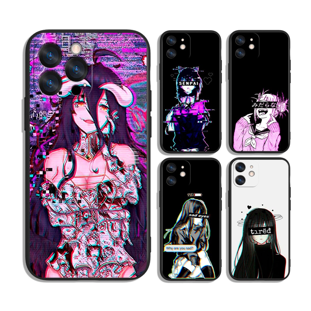 Code Case Anime Sad Anime Girl Protective Cases for Samsung S25 S24 S23 S22 A55 A25 A15 ...
