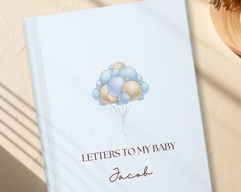 Lettres à mon bébé Journal de grossesse personnalisé Cadeau de shower de bébé fille garçon personnalisé pour les futures mamans Livre de souvenirs souvenir enfant nouveau-né