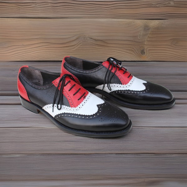 Men Red White Dress Shoes - Etsy