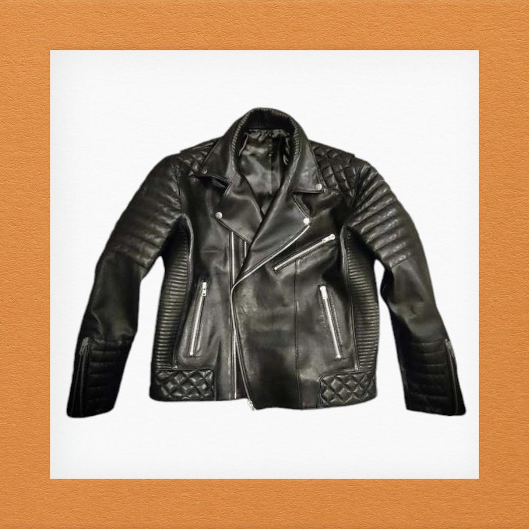 Terminator Men's Leather Jacket by Pentagram