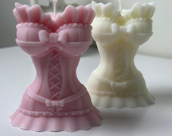 Custom Scent And Color/Buy One Get One Free/Corset Candle/Gift Ideas/Centerpiece