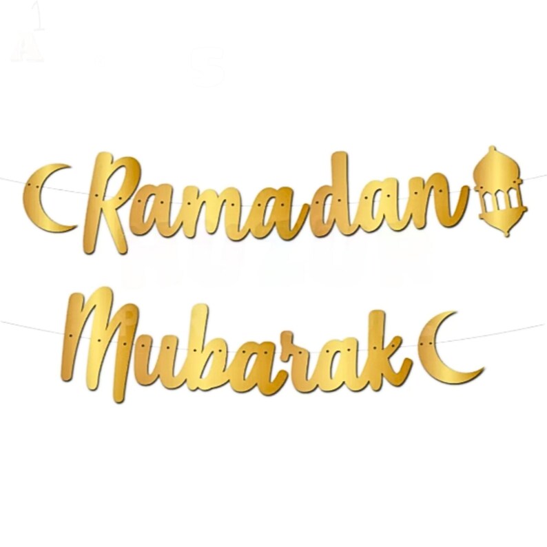 Ramadan Mubarak Letter Banner, Ramadan Decor, Ramadan Party, Mubarak Banner, Ramadan / Eid ...