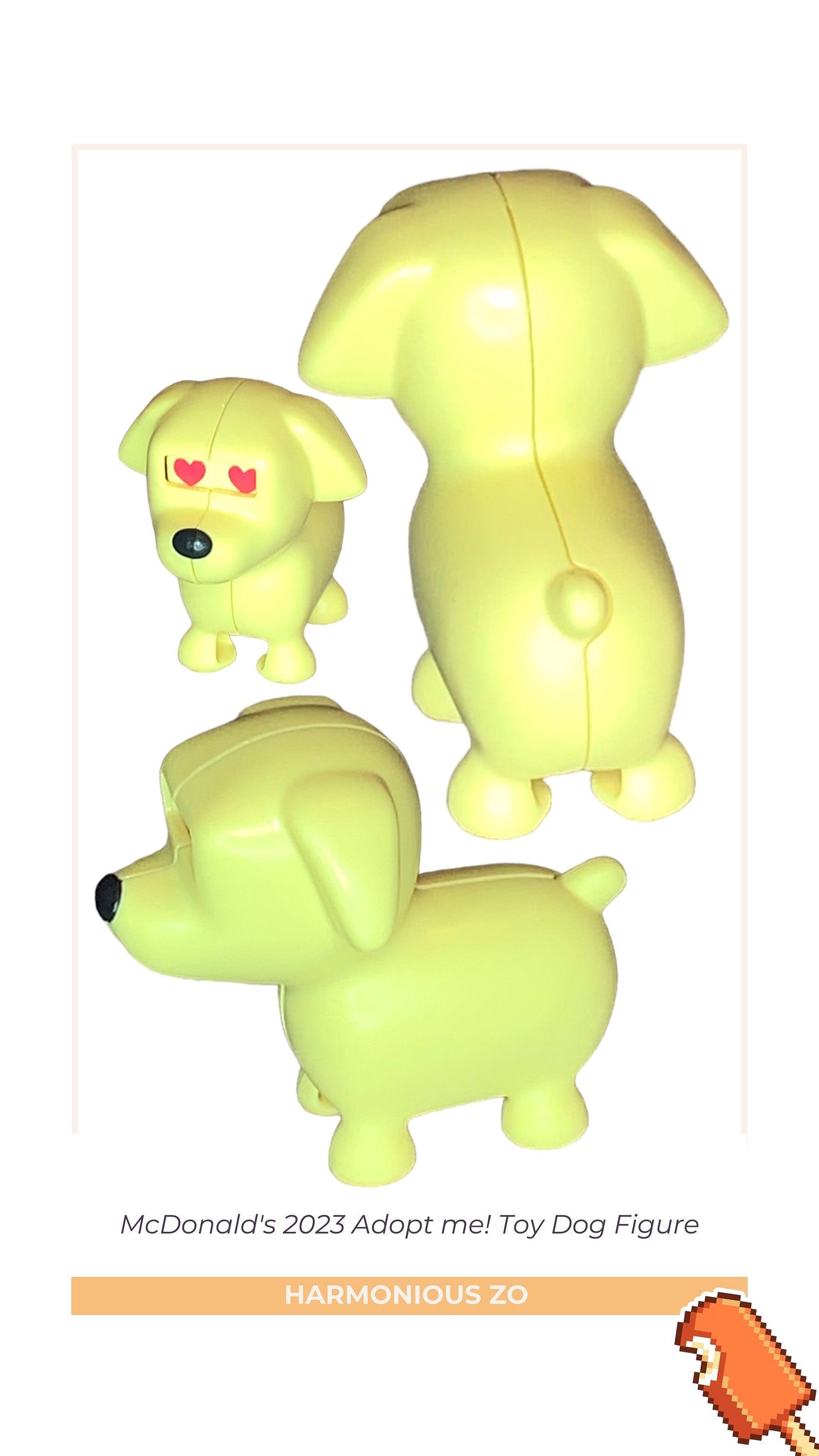 Mcdonald's 2023 Adopt Me Toy Dog Etsy