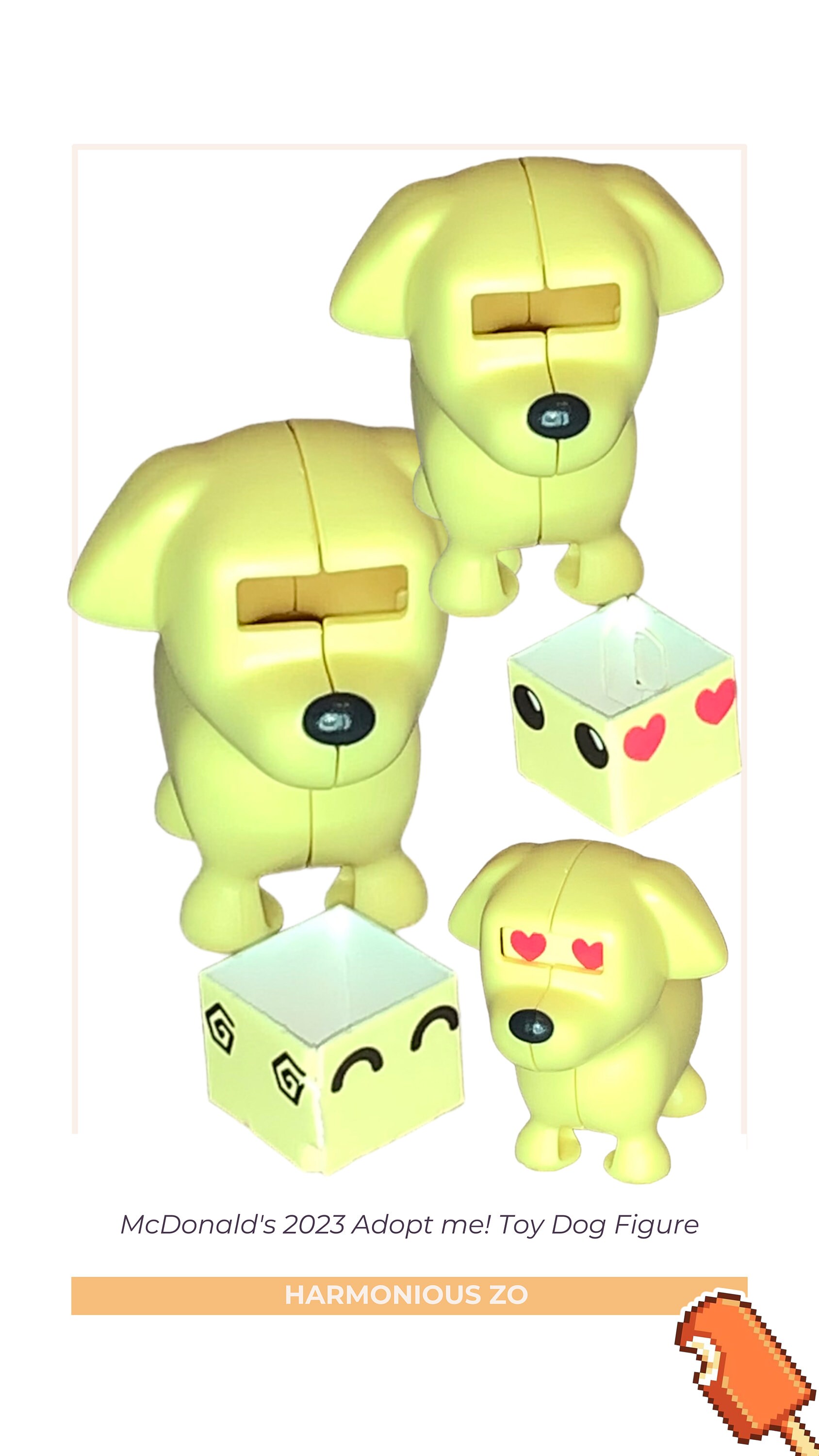 Mcdonald's 2023 Adopt Me Toy Dog Etsy