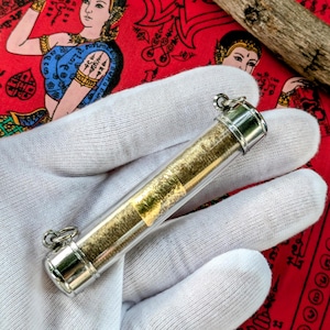 Extremely Powerful Takrut by Luang Pho Suk | Wealth, Fortune, and Protection | Ritual by 9 Monks | Thai Talisman - Love Abundance & Safety